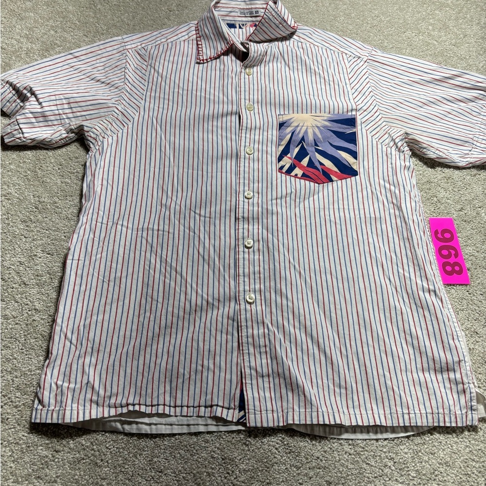 Robert‎ graham short sleeve beach California shirt sz small